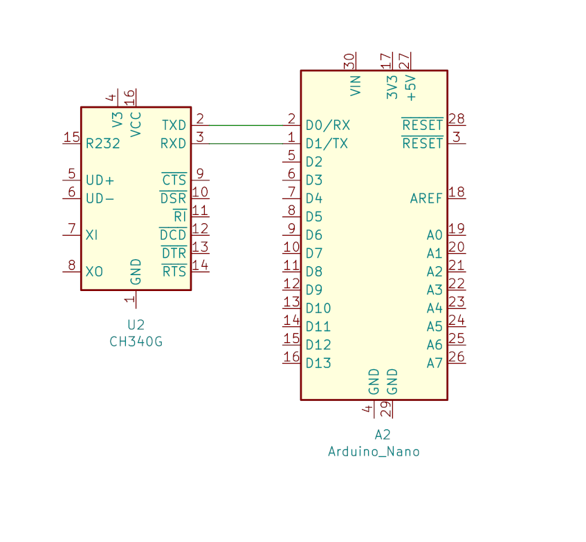 AVR CH340G connection