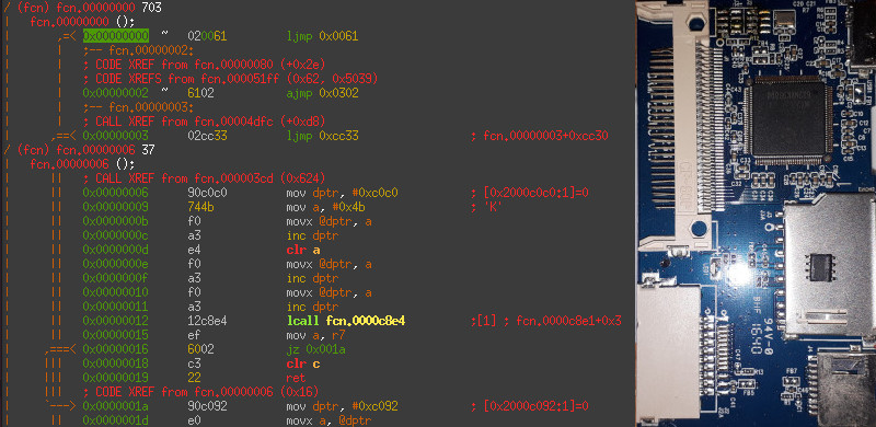 USB card reader reverse engineering using radare2